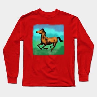 Running Horse Long Sleeve T-Shirt
